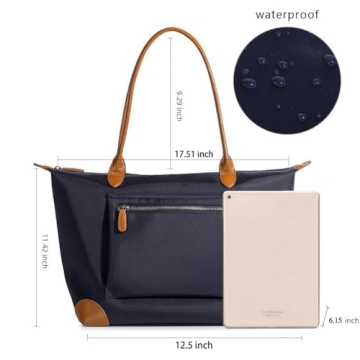 DORIS&JACKY Lightweight Nylon Tote Bag for Women
