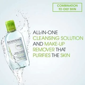 Bioderma Sébium H2O Micellar Water - Makeup Remover for Oily Skin, 33.4 Fl Oz