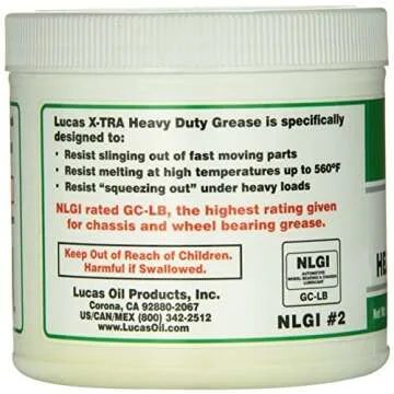 Lucas Oil X-Tra Heavy Duty Grease for High-Performance Care