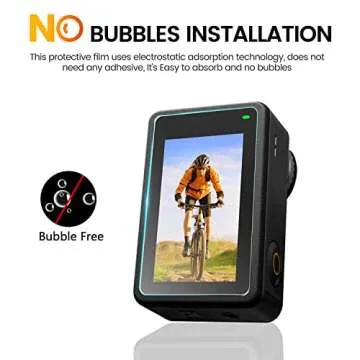 Supfoto Osmo Action 3 Screen Protector for DJI Osmo Action 3 Accessories, 9H Tempered Glass Film Screen Cover Protector + Lens Protector for DJI Action 3 Dual-Screen[6 Pcs]