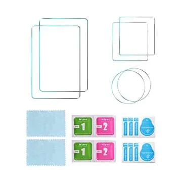 Supfoto Osmo Action 3 Screen Protector for DJI Osmo Action 3 Accessories, 9H Tempered Glass Film Screen Cover Protector + Lens Protector for DJI Action 3 Dual-Screen[6 Pcs]