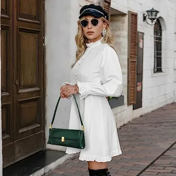 Cuiab Vintage Green Shoulder Bag for Daily Style