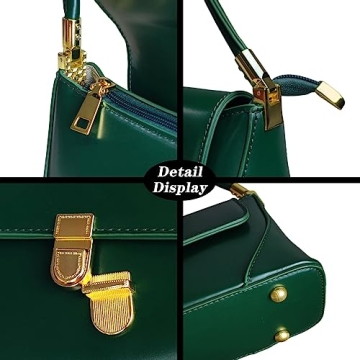 Cuiab Vintage Green Shoulder Bag for Daily Style