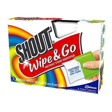 Shout Wipe & Go Stain Wipes - 12Ct Portable Packs