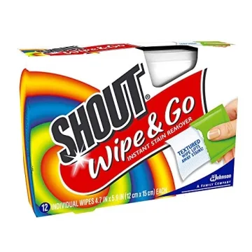 Shout Wipe & Go Stain Wipes - 12Ct Portable Packs