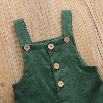 Stylish Vohawsa Baby Velvet Strap Overalls for Toddlers
