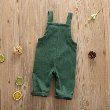 Stylish Vohawsa Baby Velvet Strap Overalls for Toddlers