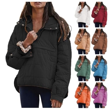 Kubbon Women's Lightweight Quilted Puffer Jacket Winter Warm