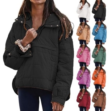Kubbon Women's Lightweight Quilted Puffer Jacket Winter Warm