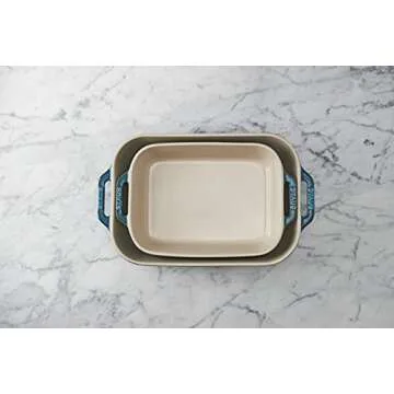 Staub Ceramic Rectangular Baking Dish Set for Casseroles