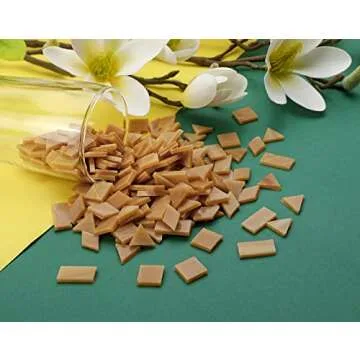 Lanyani Glass Mosaic Tiles - 200 Colorful Pre-Cut Pieces