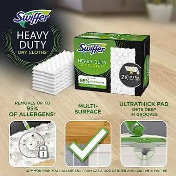 Swiffer Sweeper Heavy Duty Mop Pad Refills - Efficient Floor Cleaning, 20 Count, 2 Pack