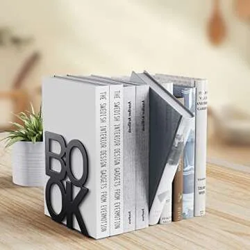 Heavy Duty Bookends for Home and Office Organization
