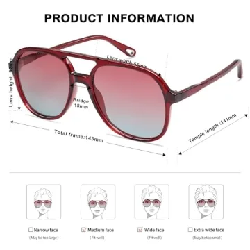 SOJOS Retro Polarized Aviator Sunglasses for All