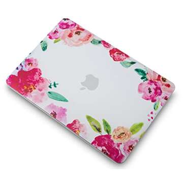 KECC Compatible with MacBook Pro 13 inch Case 2024-2016 with Touch Bar M2 A2338 M1 A2289 A2251 A2159 A1989 A1706 A1708 Plastic Hard Shell (Flower 6)