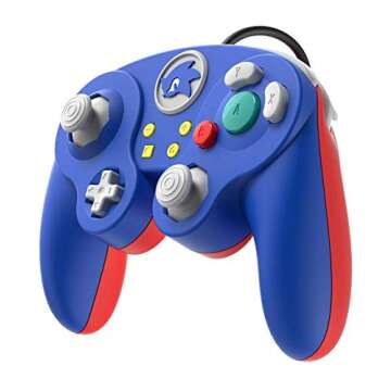 PDP Gaming Sonic GameCube Wired Fight Pad Pro Controller: Sonic - Nintendo Switch