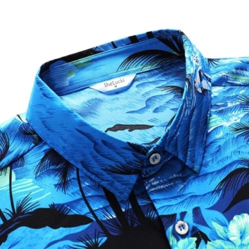 SheLucki Hawaiian Shirt Unisex Summer Beach Wear
