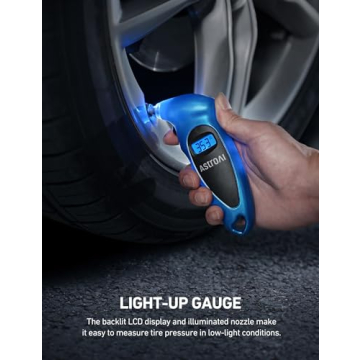 AstroAI Digital Tire Gauge 0-150PSI for Cars & Bikes