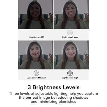 MEE audio CL8A 1080p HD Webcam with Ring Light, Microphone, Autofocus, Low Light Correction, 360° Rotation; USB Streaming Web Camera for Video Calling via Zoom/Skype on Computer PC Mac Laptop Desktop