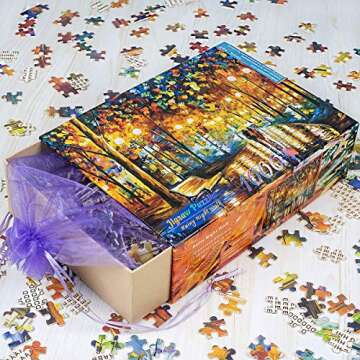 Ingooood Rainy Night Walk Wooden Puzzle 1000 Pieces