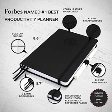 Smart Planner Pro A5 Undated Daily Planner for Productivity
