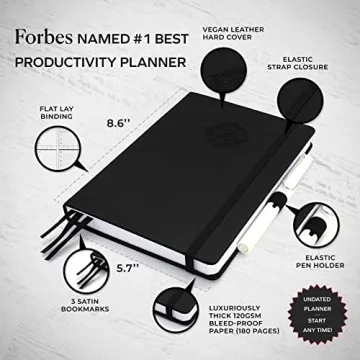Smart Planner Pro A5 Undated Daily Planner for Productivity
