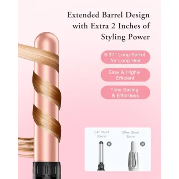 BESTOPE PRO 6 in 1 Curling Wand Set for Versatile Styles
