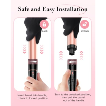 BESTOPE PRO 6 in 1 Curling Wand Set for Versatile Styles