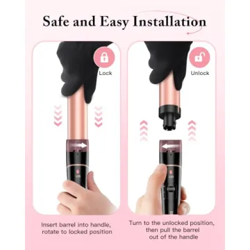 BESTOPE PRO 6 in 1 Curling Wand Set for Versatile Styles