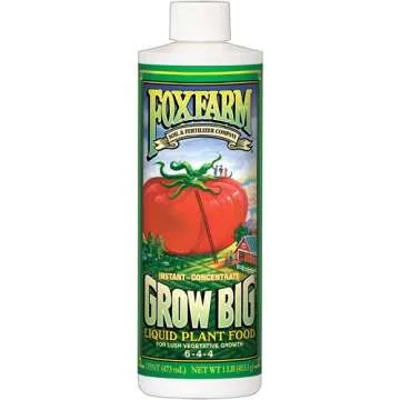 Fox Farm Plant Fertilizer Soil Bundle: Big Bloom, Grow Big, Tiger Bloom, Cal-Mag (Pack of 4-16 oz Bottles) + Twin Canaries Chart