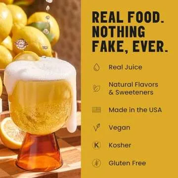 Betty Buzz Oak Smoked Lemonade Sparkling Mocktail by Blake Lively (12 pack Cans) - Natural Flavors & Sweeteners, Only Clean Ingredients