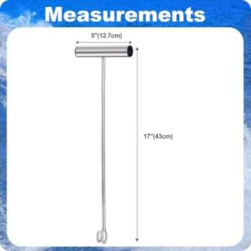 PHLKJL Stainless Steel Fishing Hook Remover，Dehooker Tool,Push/Pull Hook Remover，Anti-Lost Saltw...