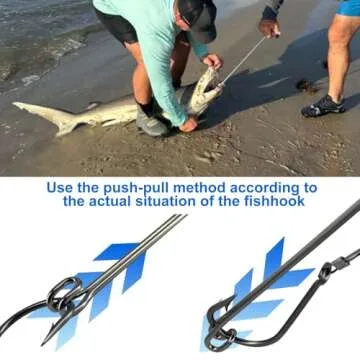 Durable Stainless Steel Fishing Hook Remover Tool - 17 Inches