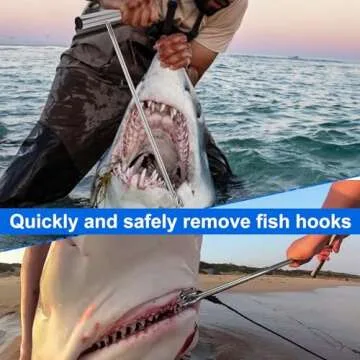 Durable Stainless Steel Fishing Hook Remover Tool - 17 Inches