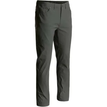 King's Camo Men's XKG Sonora Durable Breathable Lightweight Quick-Dry Hunting Hiking Tactical Water-Resistant Stretch Pants, Charcoal, 34R