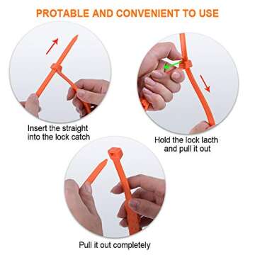 Qoosea Snow Chains for SUV Trucks 12 Pcs Car Tires Chains Portable Car Anti-skid Emergency Snow Tyre Chains Car Winter Snow Anti-skid Wheel Nylon Tire Chains for TPU Vans and Light Trucks Universal