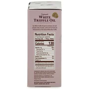La Tourangelle White Truffle Oil & Black Truffle Oil Set, Complex Gourmet Earthy Flavor for Drizzlin...