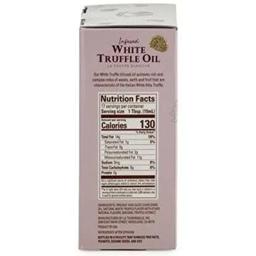 La Tourangelle White Truffle Oil & Black Truffle Oil Set, Complex Gourmet Earthy Flavor for Drizzlin...