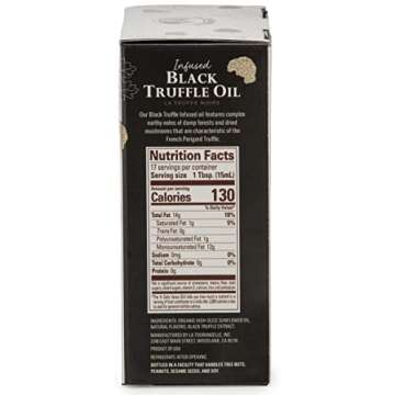 La Tourangelle White Truffle Oil & Black Truffle Oil Set, Complex Gourmet Earthy Flavor for Drizzling over Pasta, Popcorn, Vegetables, Potatoes, Soup and More, Gift Box, 8.45 Fl Oz each (Set of 2)