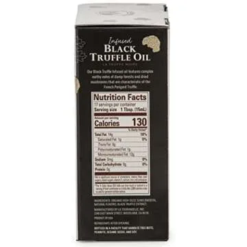 La Tourangelle White Truffle Oil & Black Truffle Oil Set, Complex Gourmet Earthy Flavor for Drizzling over Pasta, Popcorn, Vegetables, Potatoes, Soup and More, Gift Box, 8.45 Fl Oz each (Set of 2)