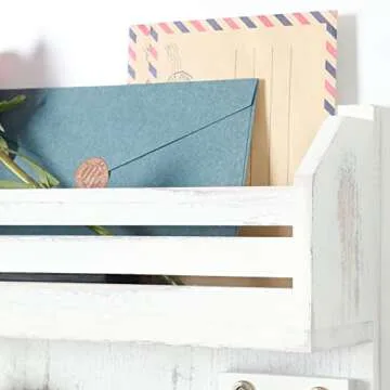 Mutsault Rustic Wood Key Holder with Hooks for Home