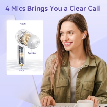 Stylish Wireless Earbuds with LED Display and 50H Playtime