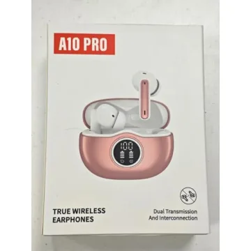 Stylish Wireless Earbuds with LED Display and 50H Playtime