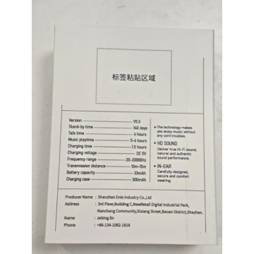 Stylish Wireless Earbuds with LED Display and 50H Playtime