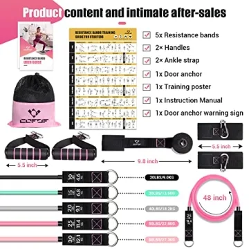 Premium Resistance Bands for Women Adjustable Strength Set