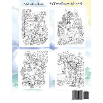 Nice Little Town: Adult Coloring Book (Stress Relieving Coloring Pages, Coloring Book for Relaxation...