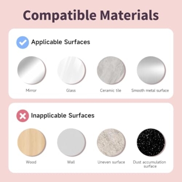 Mnyatr Silicone Suction Cup Phone Case Mount 2 Pack