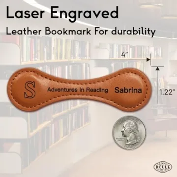 Personalized Magnetic Leather Bookmark for Book Lovers