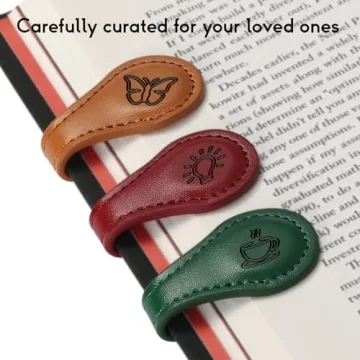 Personalized Magnetic Leather Bookmark for Book Lovers