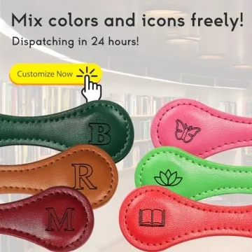 Personalized Magnetic Leather Bookmark for Book Lovers